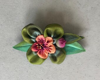 Broches de flores hechos a mano, broches para el Día de la Madre
