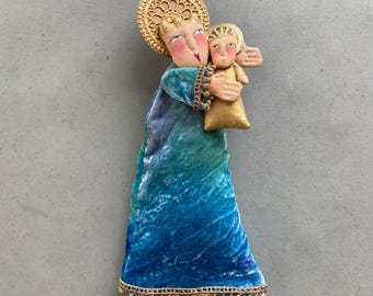 Adorno de la Virgen y el Niño