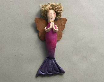 Mermaid Angel Ornament