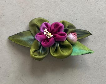 Broches de flores hechos a mano, broches para el Día de la Madre