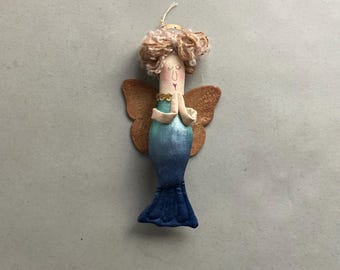 Mermaid Angel Ornament
