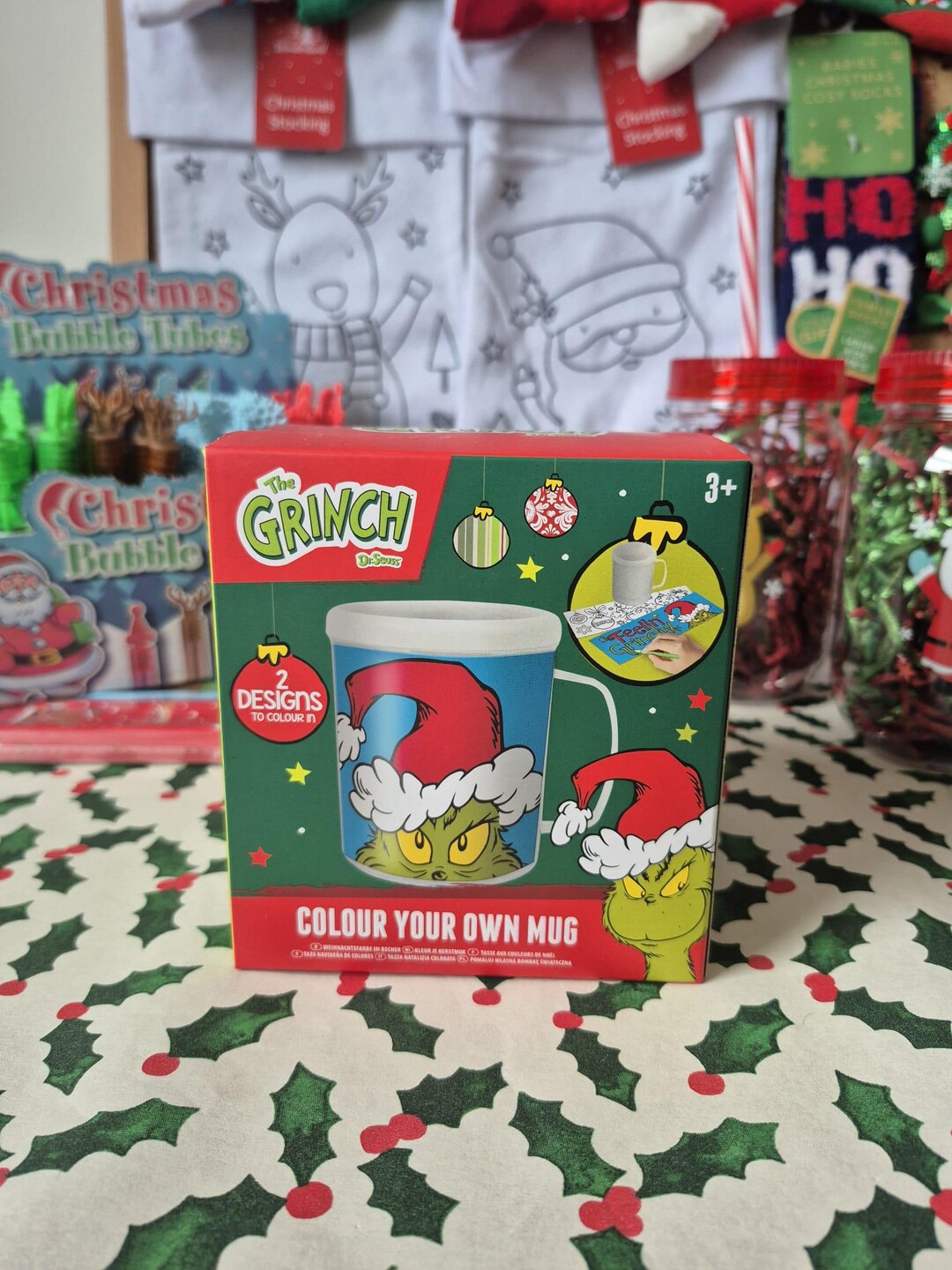 Christmas Grinch Mug colour Your Own Design - Etsy
