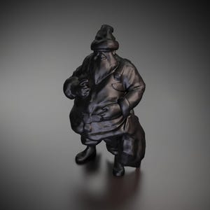 Weihnachtsmann – 3D-gedrucktes Modell | Benutzerdefinierte Größe und Farbe | LED-Option | Anhänger oder großes Dekor