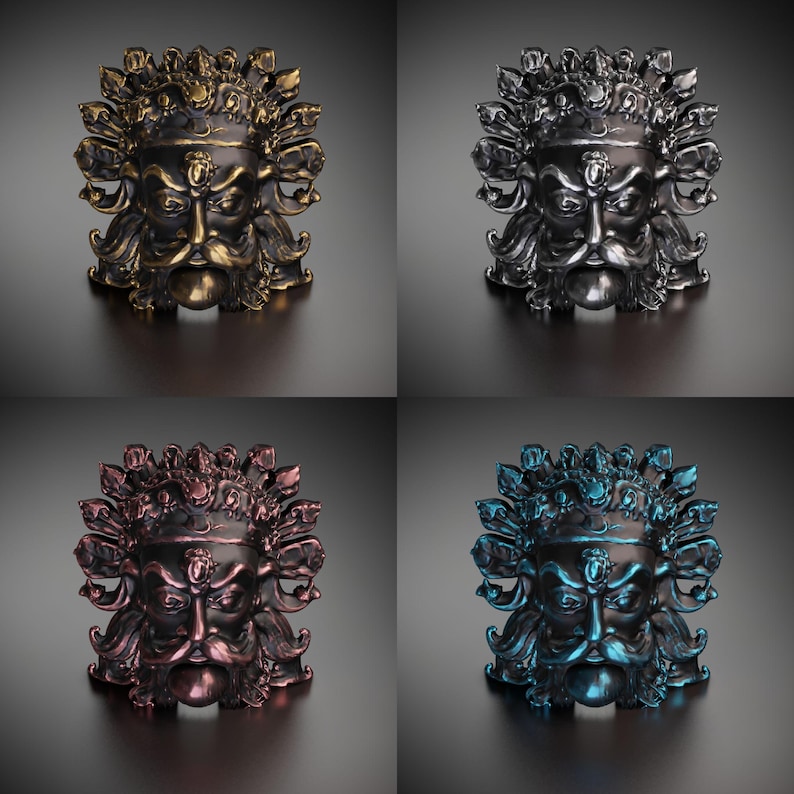 Printed God God Mask - 3D Printed Model | Custom Size & Color | LED Option ...