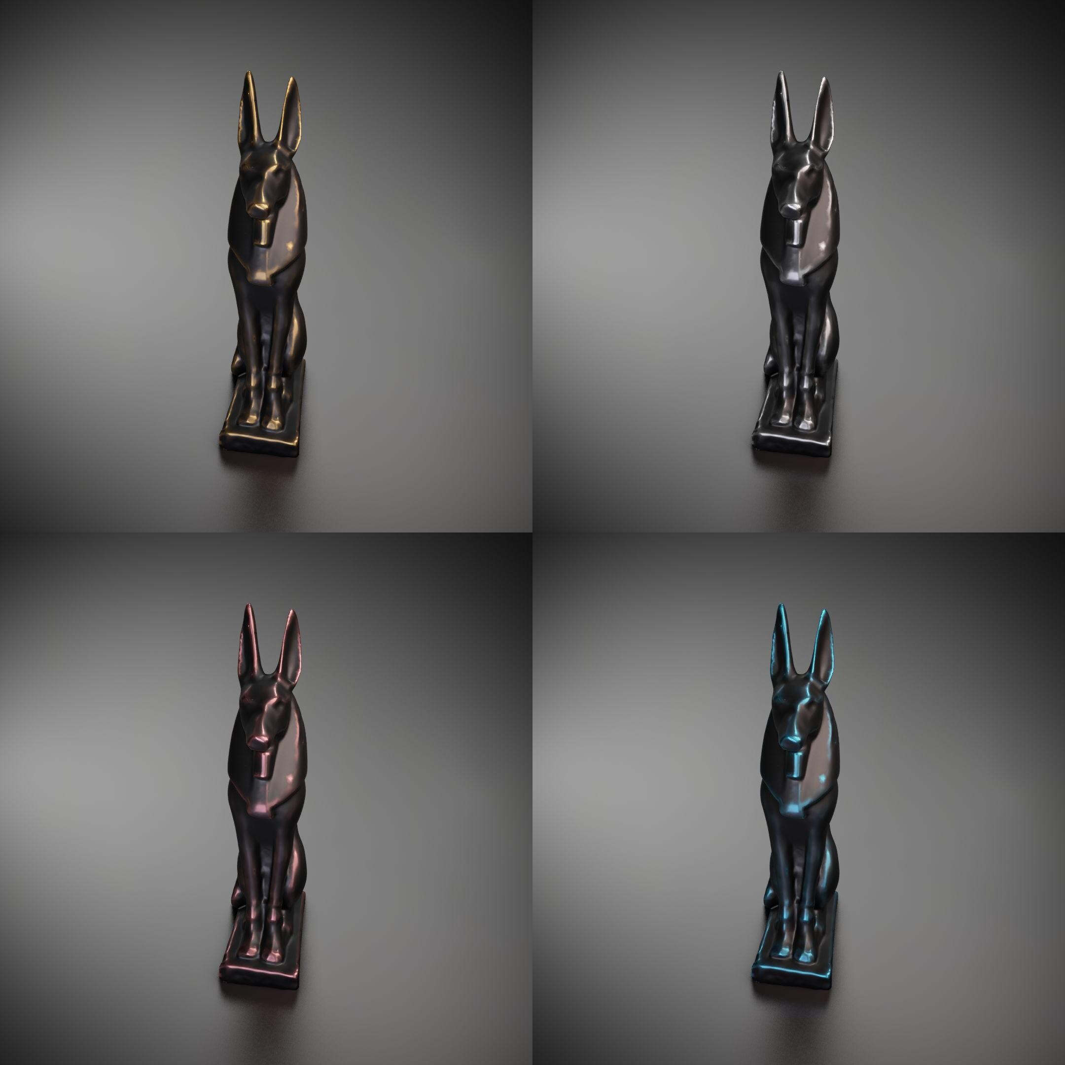 Anubis Statue - 3D Printed Model | Custom Size & Color | LED Option ...