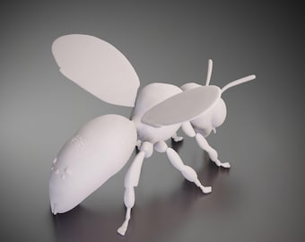 Bee - 3D Printed Model | Custom Size & Color | LED Option | Pendant or Large Decor