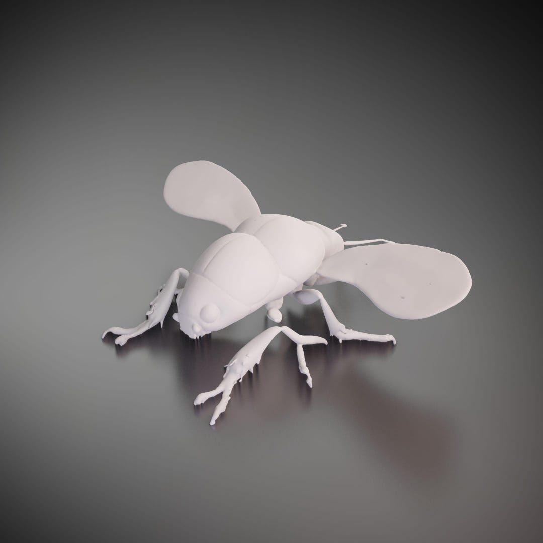 Scale Model Bug Bug - 3D Printed Model | Custom Size & Color | LED Option | Pendant or ...