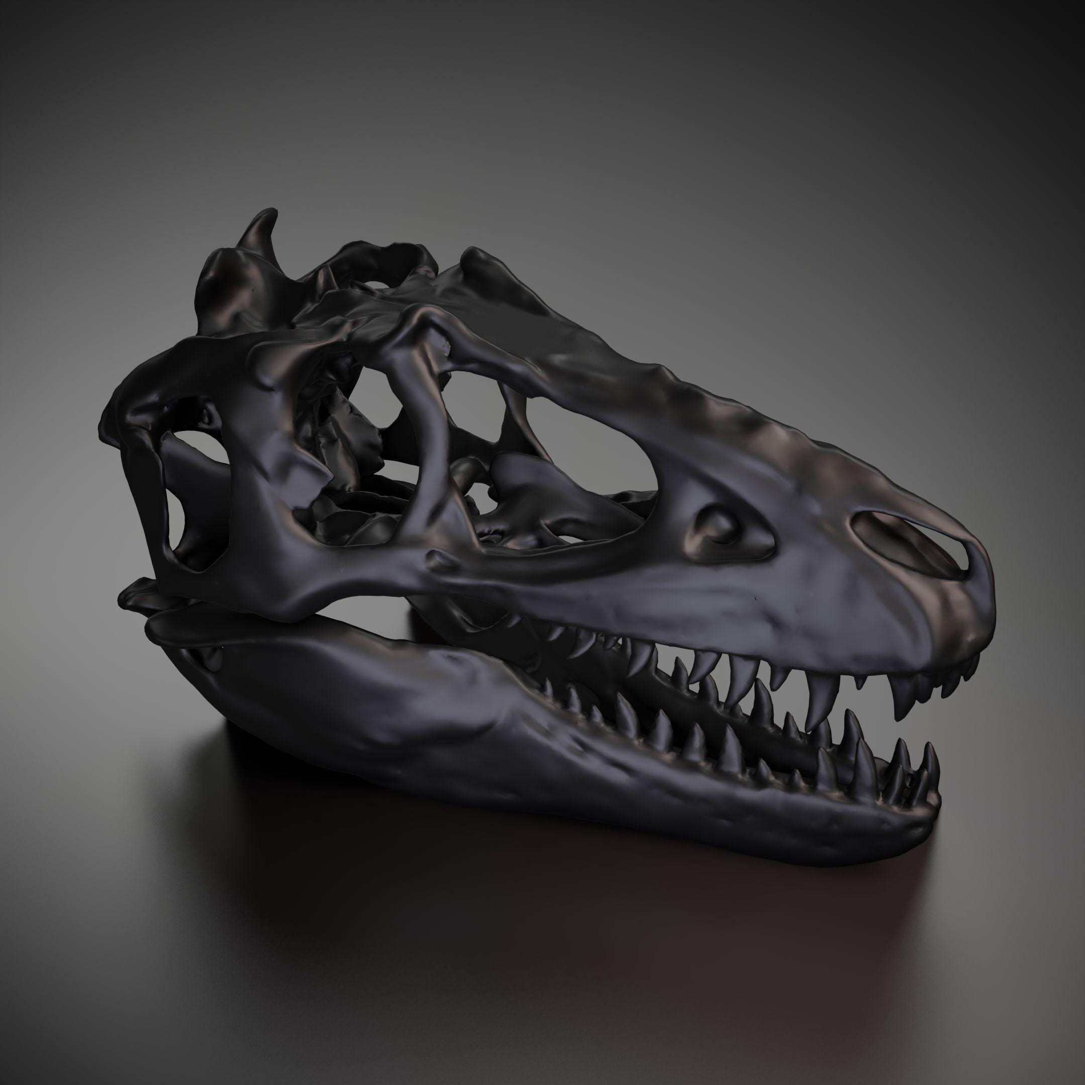 ティラノサウルスの頭蓋骨 - 3D プリントモデル |カスタムサイズと