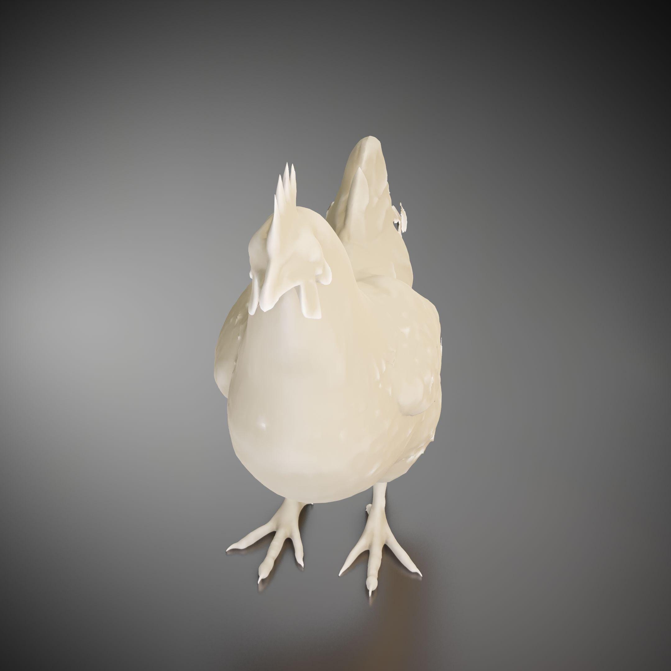 Chicken - 3D Printed Model | Custom Size & Color | LED Option | Pendant ...