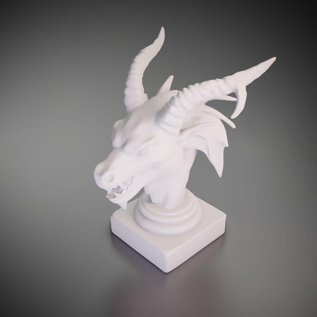 Ed Printed Model Centaur Demon Head on - 3D Printed Model | Custom Size & Color | LED ...