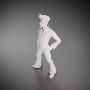 Elvis Presley - 3D Printed Model | Custom Size & Color | LED Option | Pendant or Large Decor