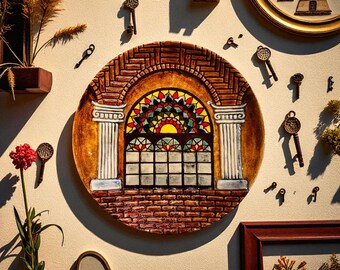 Traditional Persian Ceramic wall Plate