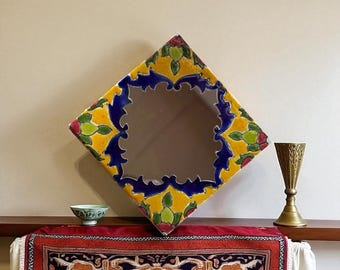Handmade Ceramic Hanging Mirror- 10cm x 10cm