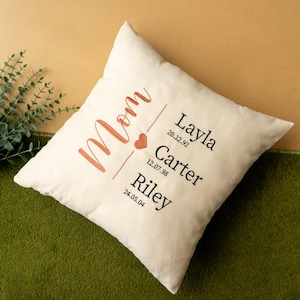 Regalo del día de la madre, almohada personalizada para mamá, almohada del día de la madre, regalo para mamá, regalos personalizados, almohada personalizada, almohada personalizada, regalo de un niño