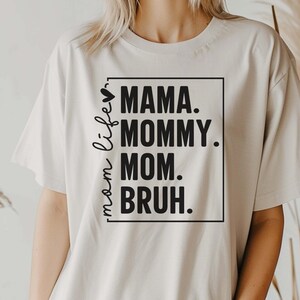 Comfort Colors® Mama Mommy Mom Bruh Felpa Divertente Mamma Maglietta Festa della Mamma Maglietta Mom Era Maglietta Mom Life Regalo per la Mamma