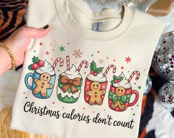Sudadera navideña de pan de jengibre y café, camiseta navideña para mujer, suéter navideño para amantes del café, regalo para amantes del café