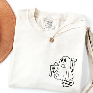 FDT Ghost Shirt Anti Trump Halloween Shirt Comfort Colors® Anti Trump Tee Political Shirt Halloween Activist Shirt Subtle Protest Tee