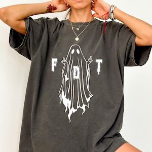 FDT Ghost Shirt Anti Trump Halloween Shirt Comfort Colors® Anti Trump Tee Political Shirt Halloween Activist Shirt Subtle Protest Tee