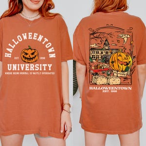 Comfort Colors® Vintage Halloweentown 1998 Tshirt 2 Side Halloweentown University Shirt Fall Tee Halloweentown Tee Halloween Retro Shirt