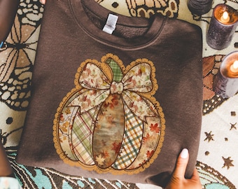 Lapptäcke pumpatröja pumpasäsongens hoodie höst hösttröja Thanksgiving-tröja Halloween pumpatröja höstpumpatröja