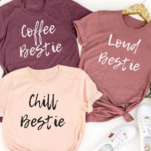 Custom Besties Shirt Matching Best Friend Outfits Personalized Best Friend T-shirt  Best Friend Gift Cute Bestie Tee BFF Birthday Gift