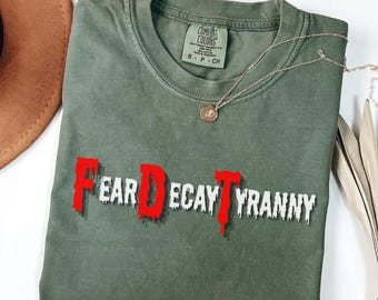 Camiseta FDT Subtle Camiseta Anti Trump para Halloween Camiseta Comfort Colors® Anti Trump Camiseta Política Camiseta de Protesta de Halloween Camiseta de Activista