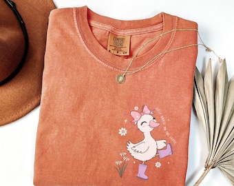 Comfort Colors® Silly Goose Shirt Silly Goose On The Loose Sweatshirt Funny Shirt Funny Graphic Tee Cute Goose Shirt Gift For Her