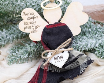 Custom Angel Keepsake – Memorial Ornament Crafted from Loved One’s Fabric