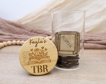 TBR Jar, To Be Read Jar with Tokens, TBR Book Tracker, What to Read Next Picker, Bookish Gift Idea, Gift for Readers, Gift for Book Lovers