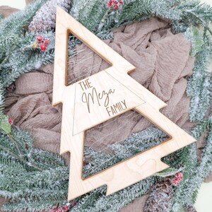 Wooden Christmas Tree, Christmas Rustic Decor, Farmhouse Ornaments ...