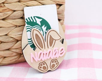 Personalized Easter Basket Gift Card Holder,Bunny Easter Money Holder,Custom Easter Bunny Basket Stuffer