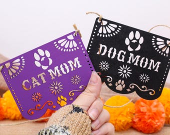 Wooden Papel Picado for Pets – Custom Day of the Dead Wall Hanging
