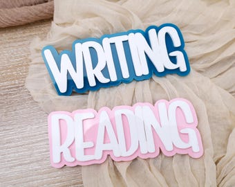 Custom Acrylic Teacher Magnets, Classroom Subject Labels for Reading & Writing, Strong Magnetic Signs for Daily Routines, Subject Magnets