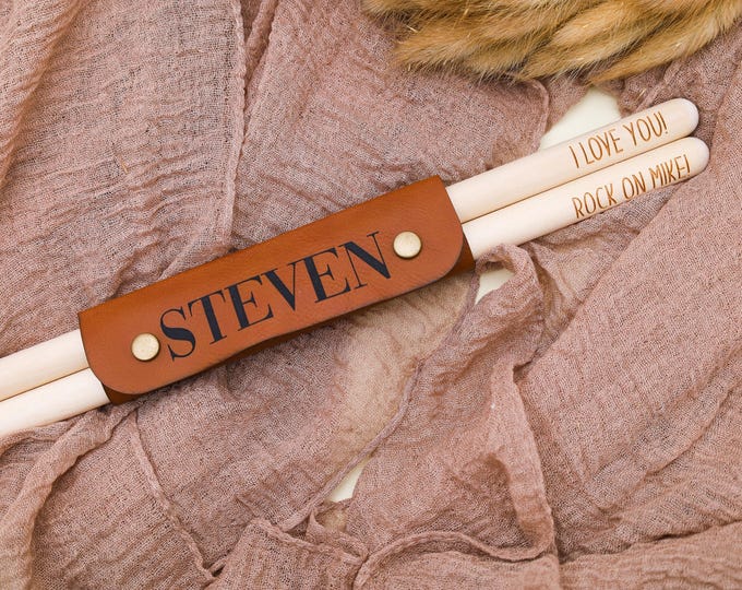 Personalized Drumsticks, Custom Engraved Pair of Drum Sticks, Custom Wood Drumsticks, Special Gift for Drummer, Marching Band Drummer