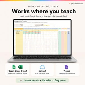 Works in Google Sheets (free) and Microsoft Excel — a live spreadsheet, no install, with a Read Me guide.