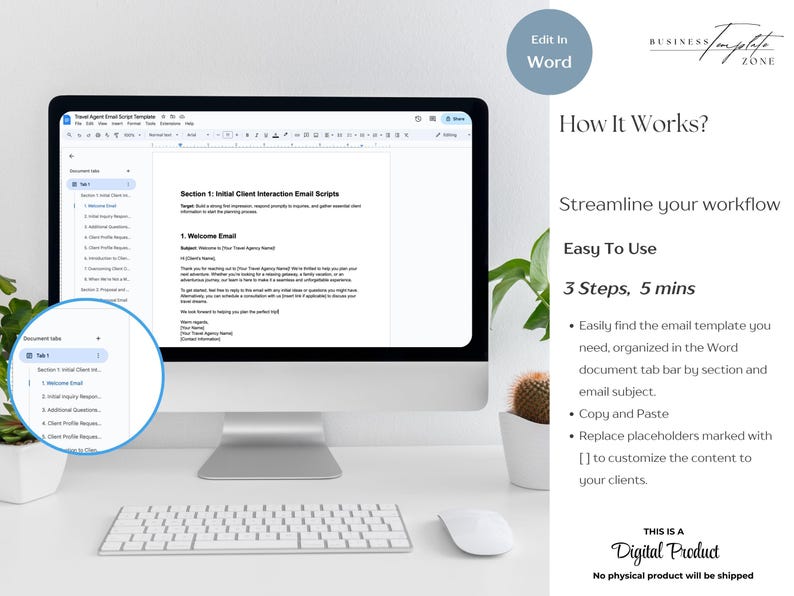 85 Travel Agent Email Scripts, Word, PDF, Google Docs, Ready to Use ...