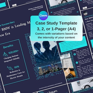 Fallstudie für Cybersicherheit Social Media Blei Magnet. Kunden-Erfolgsgeschichte. eBook Canva Vorlagen für Kundenempfehlungen.