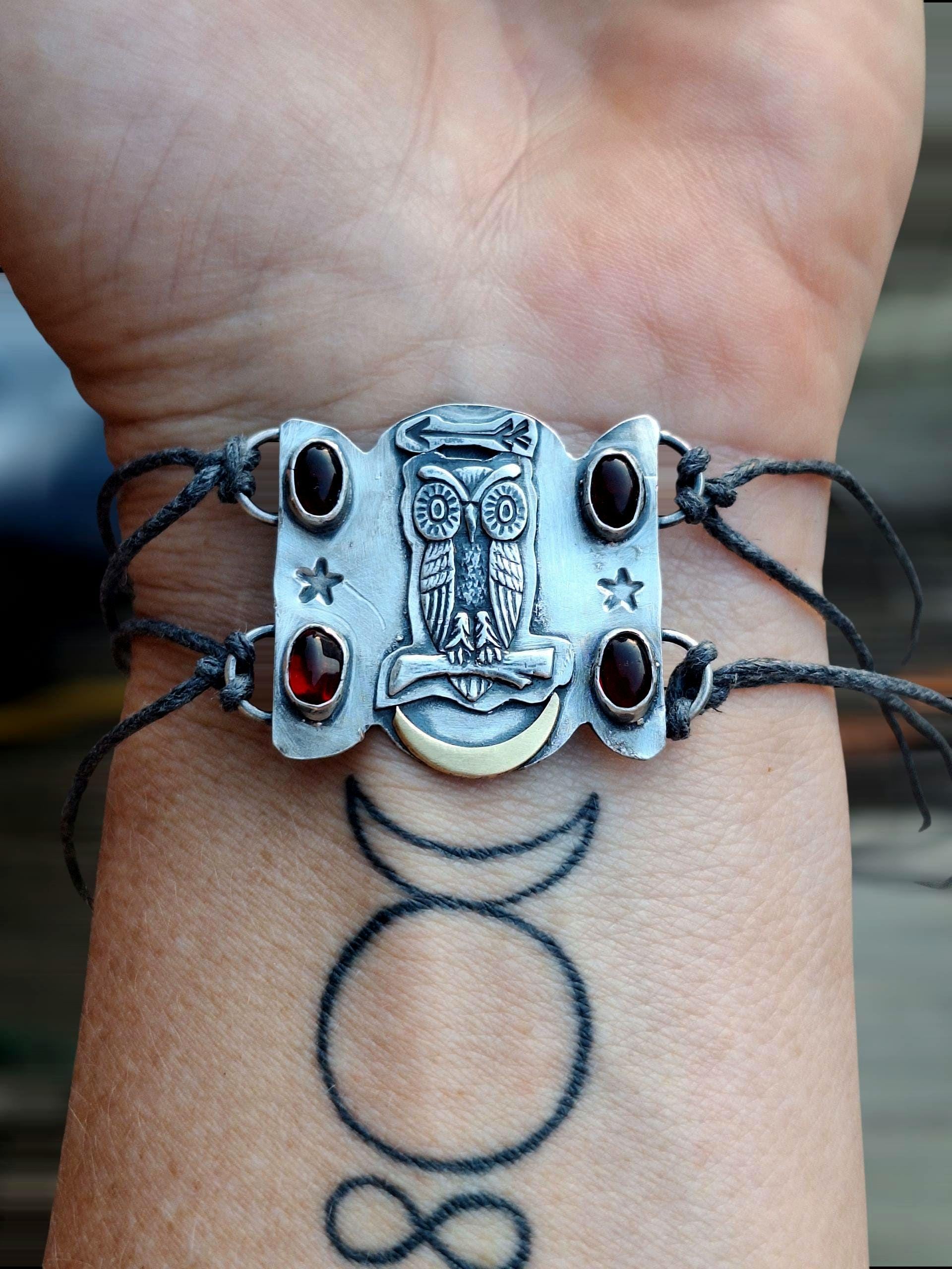 Sterling Silver Owl Bracelet