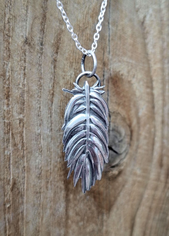 Sterling Silver Feather Necklace