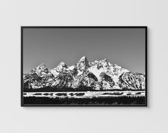 Grand Tetons Digital Print, Jackson Hole, Wyoming
