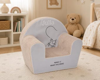 Personalized Foam Toddler Chair - Children's Armchair