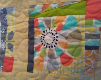 Modern Baby Stroller Quilt in Michael Miller Fabrics