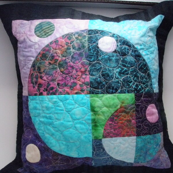 Gesteppter Kissenbezug Scheininjektion 14-Zoll - Planeten & Monde handgemacht