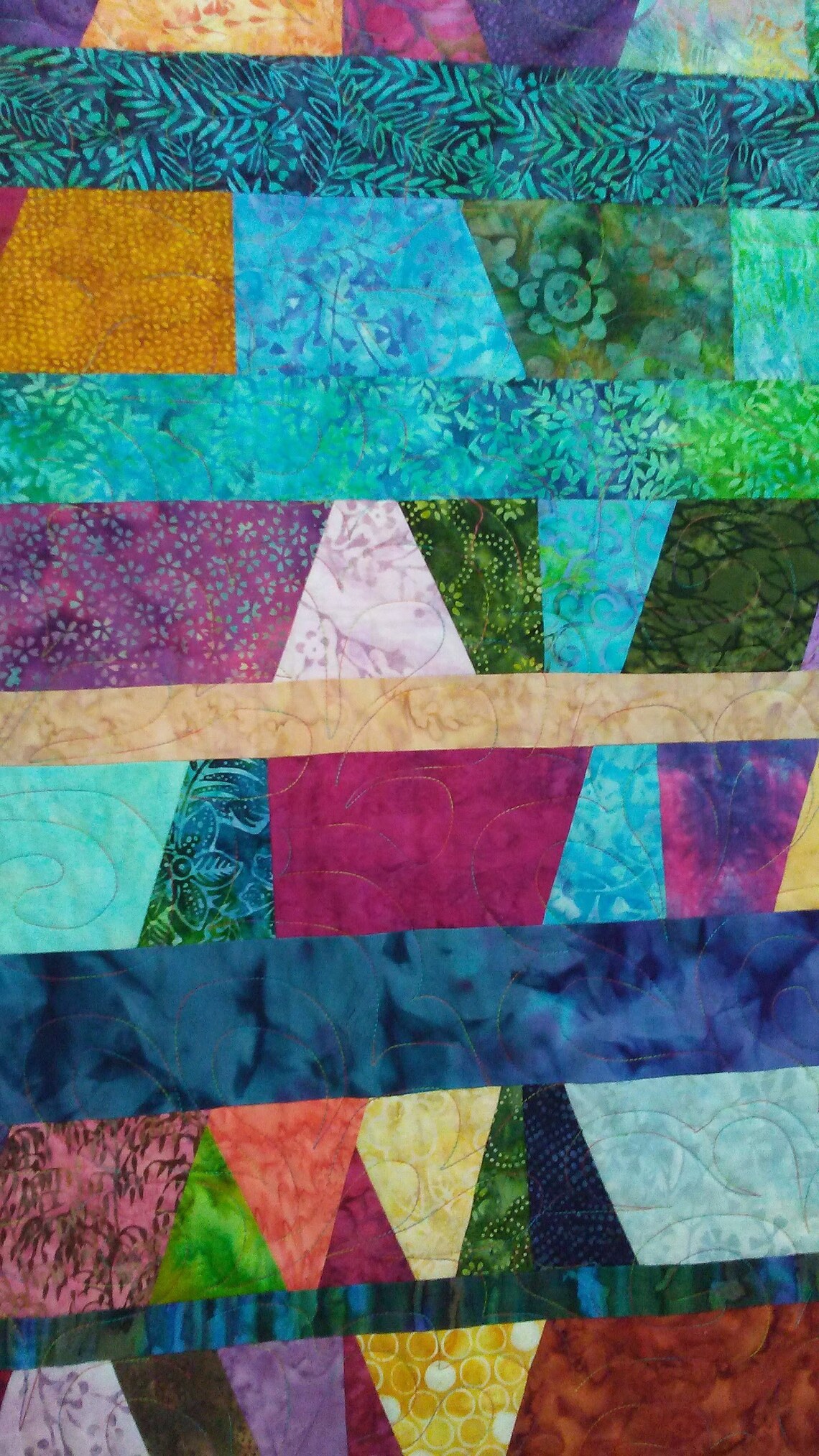 Handmade Modern Crazy Quilt Twin Patchwork Sofa Throw in Etsy