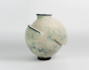 Jarrón grande de cerámica hecho a mano Capri Jar