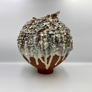 Handcrafted Moonjar - Sculptural  Large Vase