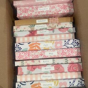 A Year Of Reading Mystery Book Box - 12 Month Blind Date With A Book Subscription, Personalized Reading Gift for Book Lovers image 1