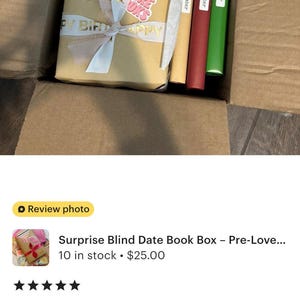A Year Of Reading Mystery Book Box - 12 Month Blind Date With A Book Subscription, Personalized Reading Gift for Book Lovers image 5