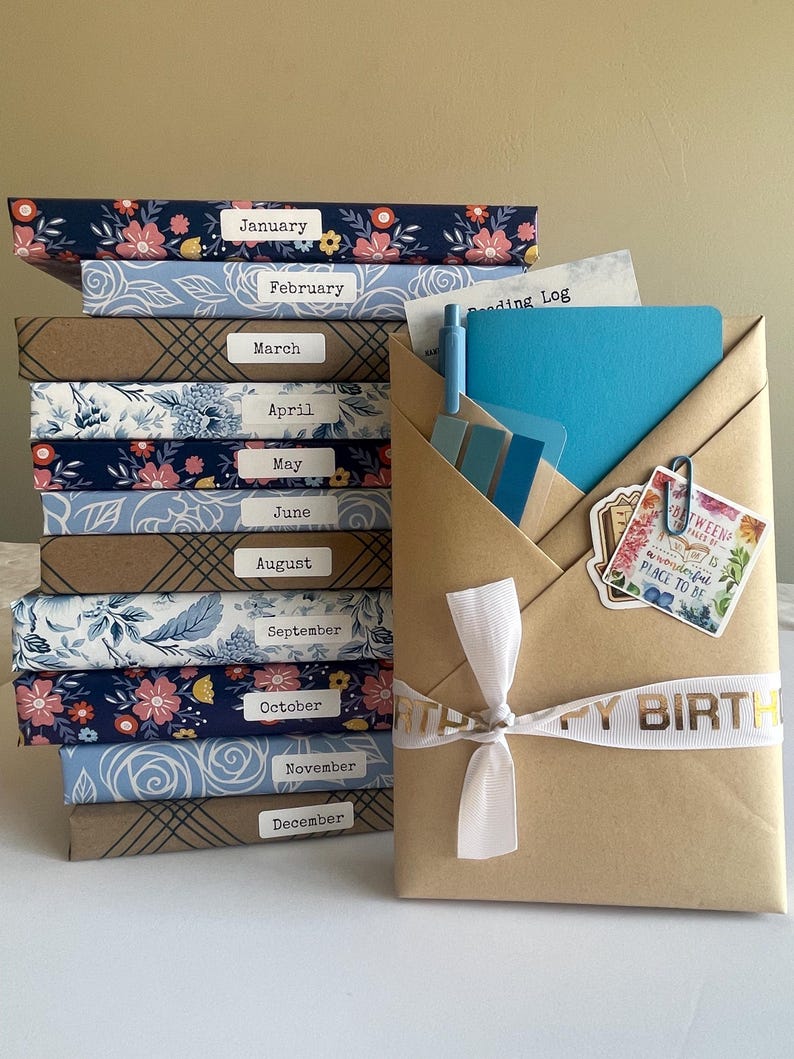 A Year Of Reading Mystery Book Box - 12 Month Blind Date With A Book Subscription, Personalized Reading Gift for Book Lovers image 10