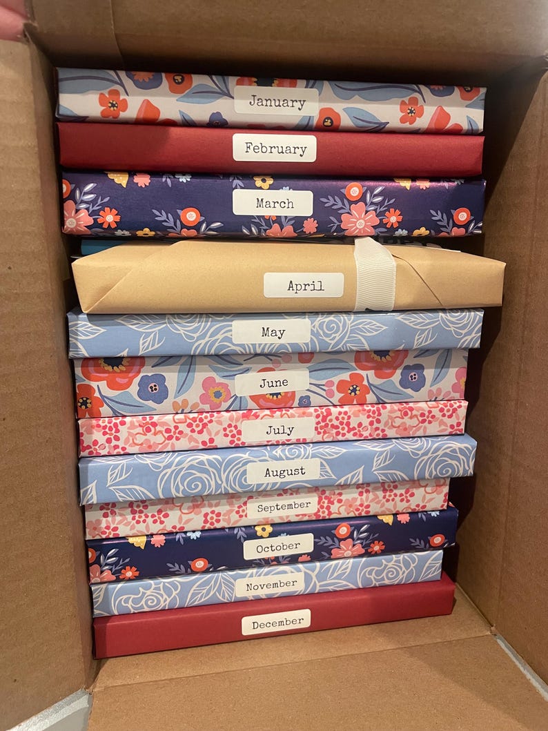 A Year Of Reading Mystery Book Box - 12 Month Blind Date With A Book Subscription, Personalized Reading Gift for Book Lovers image 9